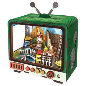 2Kids Toys 3D dřevěná skládačka Retro TV Benátky