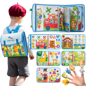2Kids Toys Senzorická busy kniha Batoh