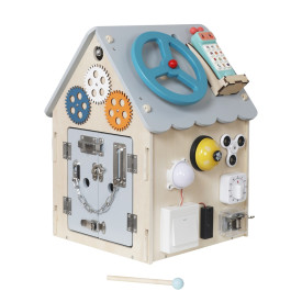 2Kids Toys Activity board Domeček šedý - poškozený obal