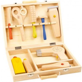 Dřevěné hračky - Kadeřnický kufřík