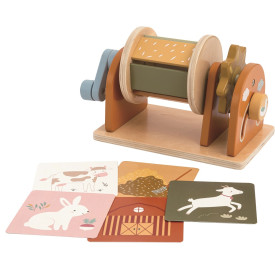 2Kids Toys Otočný senzorický buben s kartičkami