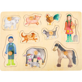 small foot Dřevěné puzzle Život na farmě - poškozený obal