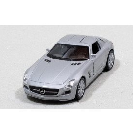 Welly - Mercedes-Benz SLS AMG model 1:34 stříbrný
