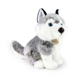 Rappa Plyšový pes husky sedící 30 cm ECO-FRIENDLY