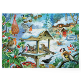 HOP Puzzle Ptáčci v krmítku 250 velkých dílků