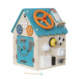 2Kids Toys Activity board Domeček tyrkysový - poškozený obal