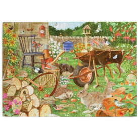 HOP Puzzle Zvířata na zahrádce 1000 dílků