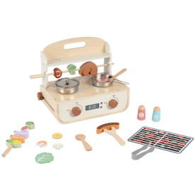 2Kids Toys Dřevěný gril s příslušenstvím