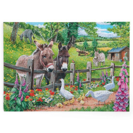 HOP Puzzle Oslíci Jack a Jenny 250 velkých dílků