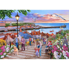HOP Puzzle 199 schodů ve Whitby 1000 dílků