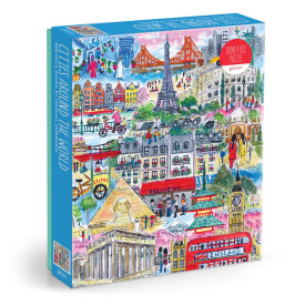 Galison Puzzle Města světa Michael Storrings 1000 dílků
