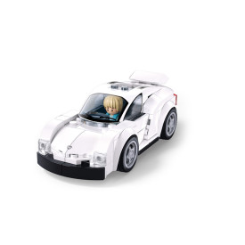 Sluban Metropolis M38-B1505D Závodní auto bílé