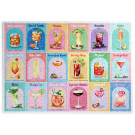 HOP Puzzle Barevné koktejly 1000 dílků