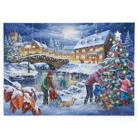 HOP Puzzle Záře vánočních světel 250 velkých dílků