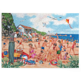 HOP Puzzle Rodinná fotografie u moře 500 velkých dílků