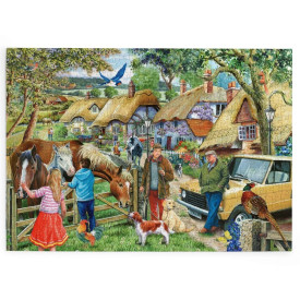 HOP Puzzle Koně a lovečtí psi 500 velkých dílků
