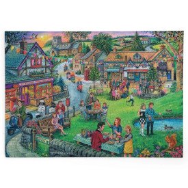 HOP Puzzle Vesnická slavnost v duchu šedesátých let 250 velkých dílků