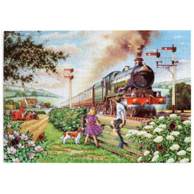 HOP Puzzle Děti u trati 1000 dílků