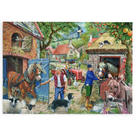HOP Puzzle Ulička s jabloněmi 500 velkých dílků