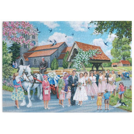 HOP Puzzle Venkovská svatba 1000 dílků