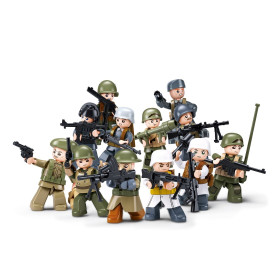 Sluban Army M38-B1307 Figurky vojáků z druhé světové války 1 ks