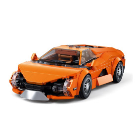 Sluban Model Bricks M38-B1509 Sportovní vůz oranžový v měřítku 1:32