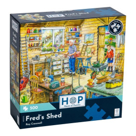 HOP Puzzle Fredova kůlna 500 dílků