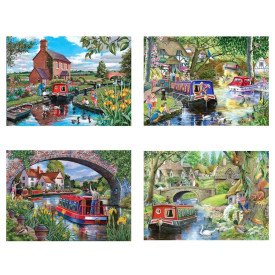 HOP Puzzle Plavba po kanálech 4x500 dílků