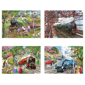 HOP Puzzle V plné páře 4x500 dílků