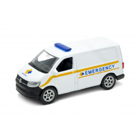 Welly Volkswagen Transporter T6 Van 1:34 Emergency bílé