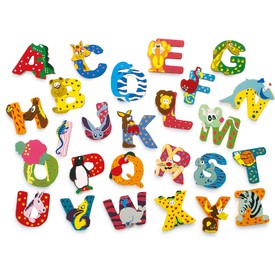 Dřevěná abecedy 1ks - písmenko K