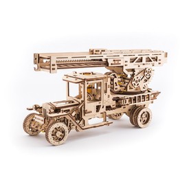 Ugears dřevěná stavebnice 3D mechanické Puzzle - UGM 11 s požárním žebříkem