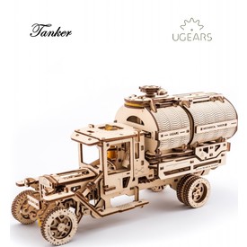 Ugears dřevěná stavebnice 3D mechanické Puzzle - Tanker
