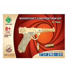 Dřevěná skládačka - Pistol Luger P120