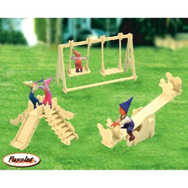 Dřevěné skládačky 3D puzzle - Hřiště P036