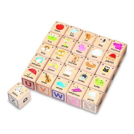 Dřevěné hračky - ABC kostky