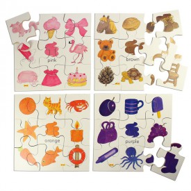 Dřevěná didaktická hračka - Puzzle barvy 2