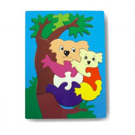 Dřevěné hračky - Vkládací puzzle - Vkládačka - Koala