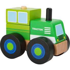 Small Foot Dřevěné skládací auto traktor