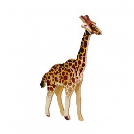 Dřevěné skládačky - sřední 3D puzzle - Žirafa