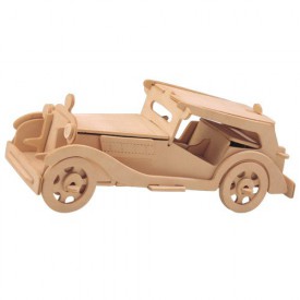 Dřevěné 3D puzzle dřevěná skládačka auta - MG TC P016