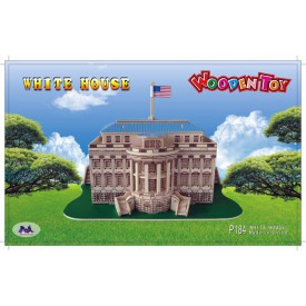 Dřevěné skládačky 3D puzzle - Bílý dům P184