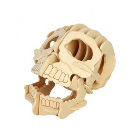 Dřevěné skládačky 3D puzzle - Lebka R013