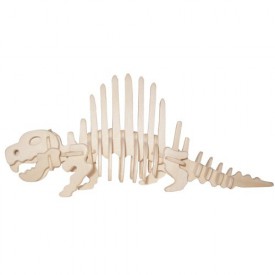 Dřevěné 3D puzzle skládačka - dinosauři Dimetrodon