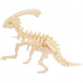 Dřevěné 3D puzzle skládačka - dinosauři Parasaurolophus