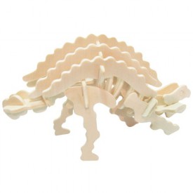 Dřevěné 3D puzzle skládačka - dinosauři Ankylosaurus